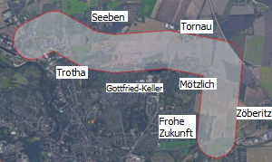 Trassenführung der geplanten Nordumfahrung